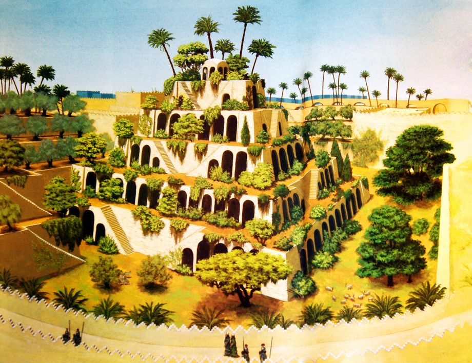 висячие сады Семирамиды Вавилон